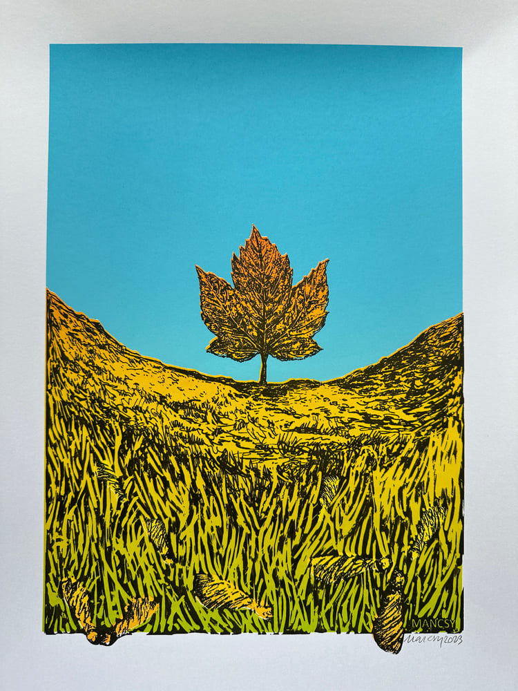 Image of A3 Sycamore Gap screen print
