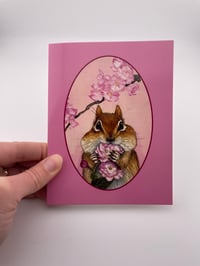 Image 2 of Flower Loving Chipmunk Card