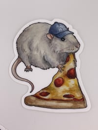 Image 3 of Pizza Rat Sticker