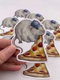 Image 1 of Pizza Rat Sticker