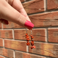 Image 1 of CRYSTAL DANGLE EARRINGS