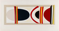 Image 1 of Sir Terry Frost RA - Long Red, Yellow & Black. 2002.