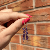 Image 3 of CRYSTAL DANGLE EARRINGS