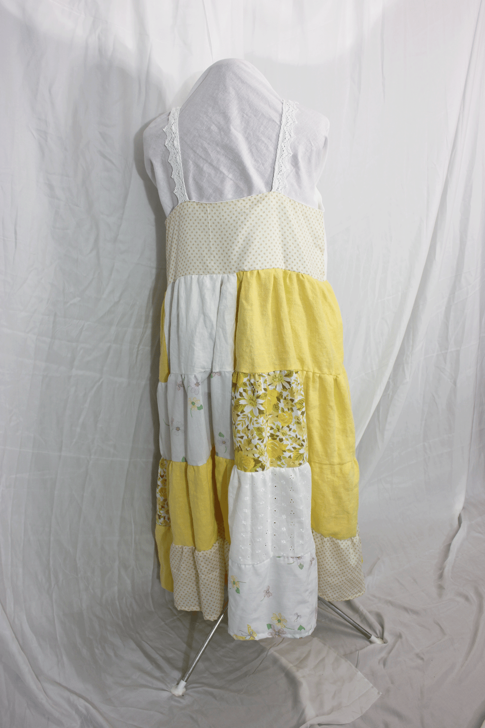 Image of Yellow Patchwork Dress