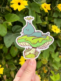 Image 1 of Blue Mushroom Friend Sticker