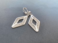 Image 2 of Filigree Earrings (Diamond)