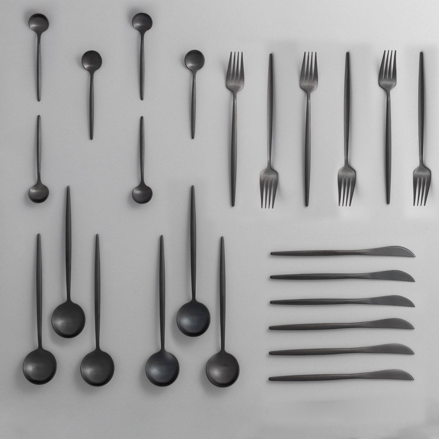 Image of Black Flatware