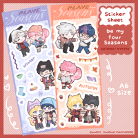 [ PREORDER ] Be My Four Seasons PLAVE | STICKER SHEET 2