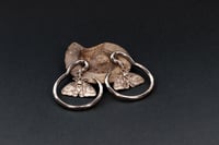 Image 1 of Lunar Moth - Ear Hangers - Stretched Ears - 4mm - Silver - Stainless Steel