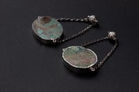 Image 2 of Magnetic Stone Hangers - Silver - Stainless Steel 316L - Ear Stretchers Gauges Plugs