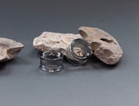 Image 2 of Glass Smoke Tunnels - Gauge Jewellery for Stretched Ears - Plugs, Saddles, Tunnels