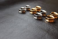 Image 6 of Ear Saddles - V Tunnels - Plugs for Stretched Ears - Gold, Silver - Stainless Steel 316L