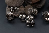 Image 3 of Chrome Plugs Silver - Double Flared - Stretched Ears - Tunnels - Gauge Jewellery