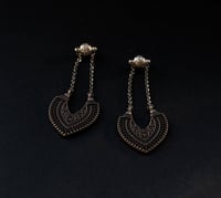 Image 4 of Magnetic Tribal Shield Tunnels - Silver - Stainless Steel 316L - Ear Stretchers Gauges Plugs