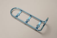 Image 2 of Cage de fourche titane / Finition poli + anodisation ice blue