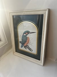 Image 1 of Upcycled Vintage frame and bird print