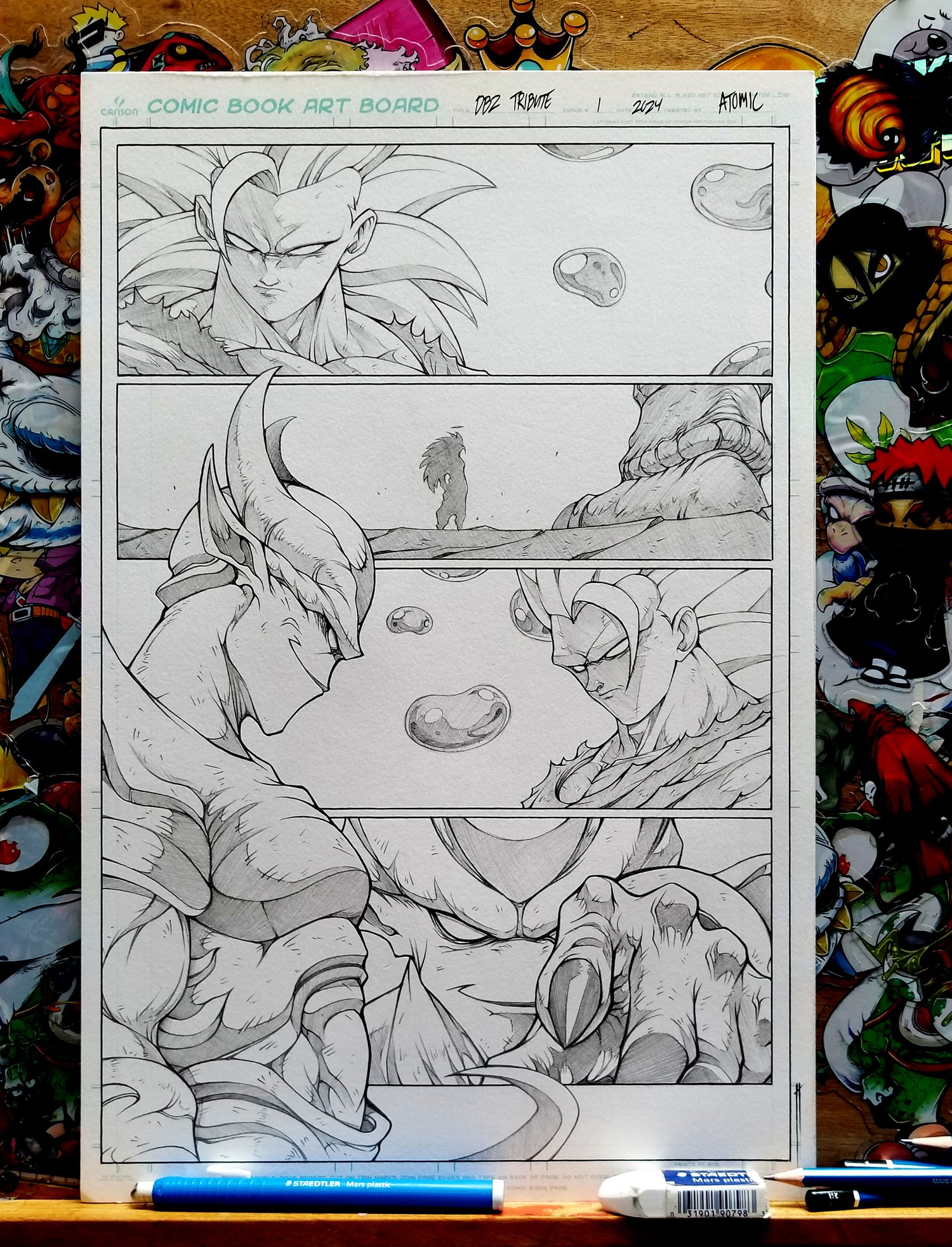 Image of DRAGON BALL Z TRIBUTE COMIC PAGE 1 SIGNED