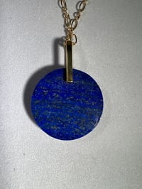 Image 5 of Lapis pendant on gold chain