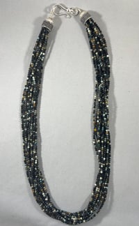 Image 3 of Multi strand necklace of various tiny stones