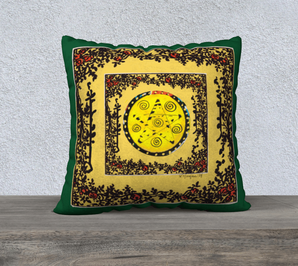 Queen of Discs 22" Luxury Velveteen Pillow Cover