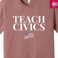 Image 4 of Teach Civics Unisex T-Shirt