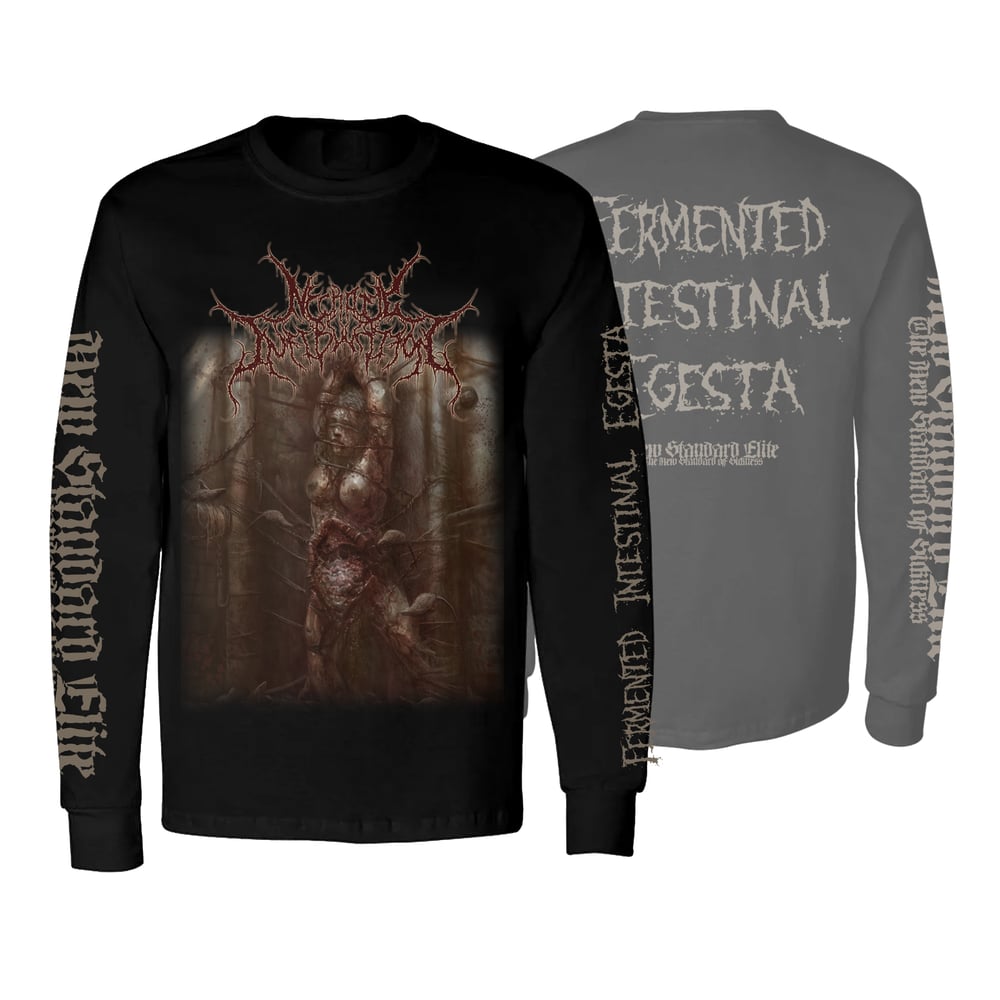 Image of NECROTIC INFIBULATION "FERMENTED INTESTINAL EGESTA " LONG SLEEVE