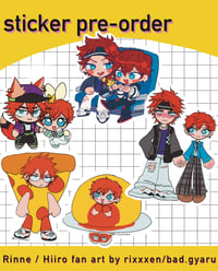 Image of [PRE-ORDER] rinne and hiiro chibi stickers