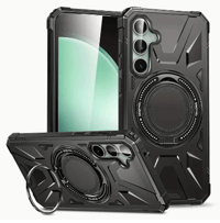 Image 3 of Metal Bracket Magnetic Suction Phone Case For Samsung Galaxy S24 S23plus S23FE Heavy Duty Anti-fall 