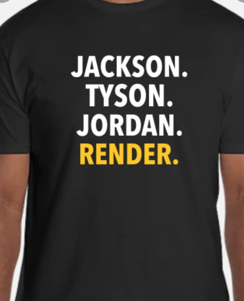 Image of Jackson. Tyson. Jordan. Render. Tee
