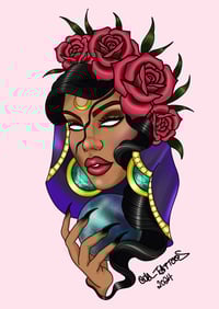 Image 2 of “Esmerelda” Tattoo art print