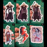Ninjas & Samurais Character Stickers #1 • Kiss Cut • 3 Sizes