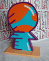 Champy bleu points orange