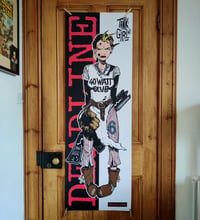 Image 1 of TANK GIRL/DEADLINE REPLICA 1989 DOOR POSTER (5ft.) COLOUR VERSION - plus bonus mini poster