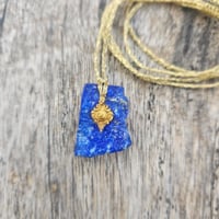 Image 1 of Lapis Gold Amulet