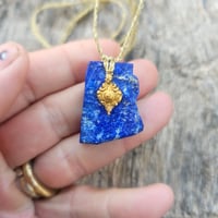 Image 2 of Lapis Gold Amulet