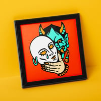 Image 1 of Hannya Mask Square Art Print