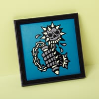 Image 1 of Skull Flail Square Art Print