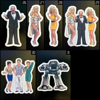 Image 2 of (15) Metallic Officer Character Stickers #2 • Kiss Cut • 3 Sizes