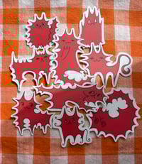 Image 4 of spiky cats sticker set