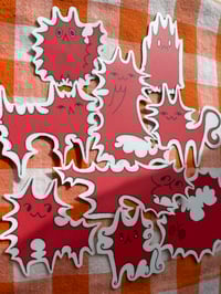 Image 5 of spiky cats sticker set