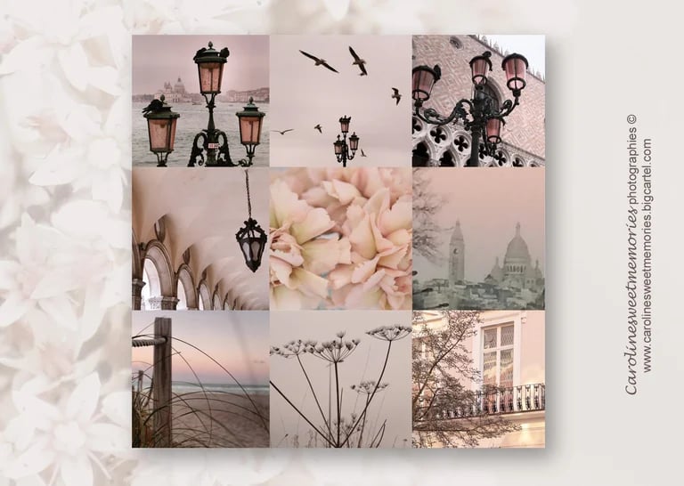 Image of Pastel moodboards (5 modèles différents)