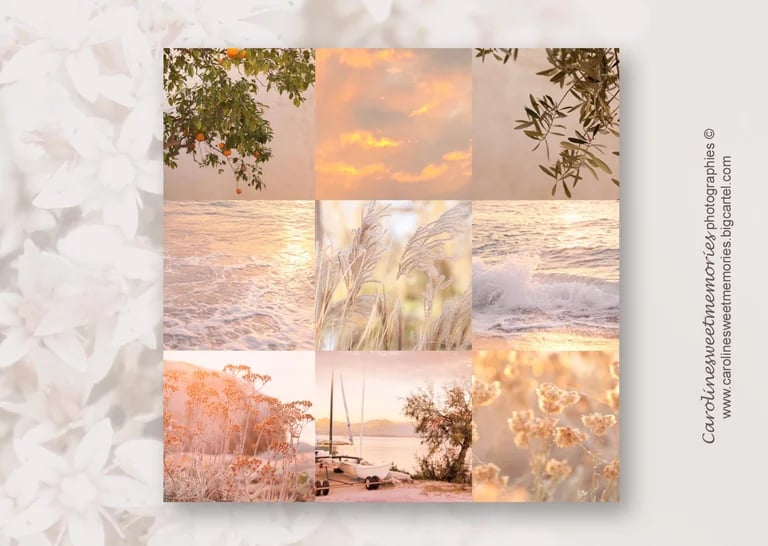 Image of Pastel moodboards (5 modèles différents)