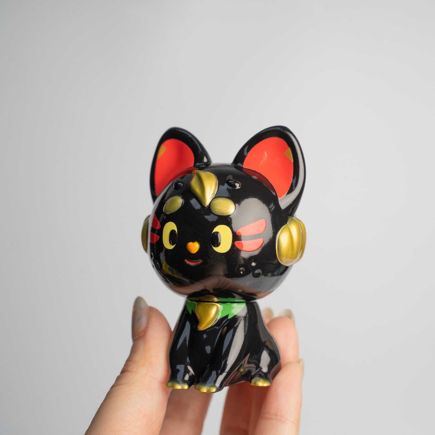 Image of CHUBBY OJISAN x KAMA KITSUNE (BLACK VARIANT)