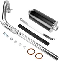 FVRITO High Performance Big Bore Muffler Exhaust Silencer Pipe Head 70cc-125cc