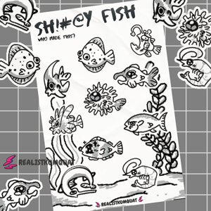 Image of Sh!#@y Fish Sticker Sheet