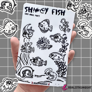 Image of Sh!#@y Fish Sticker Sheet