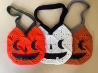Image 3 of PRE-ORDER Jack-O-Lantern Crochet Sak Bag