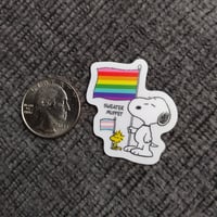 Image 3 of snoopy & woodstock pride 