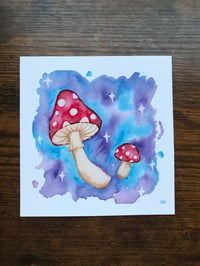 Image 3 of Space Mushies Print