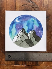 Image 5 of Grey Mountains Circle Print
